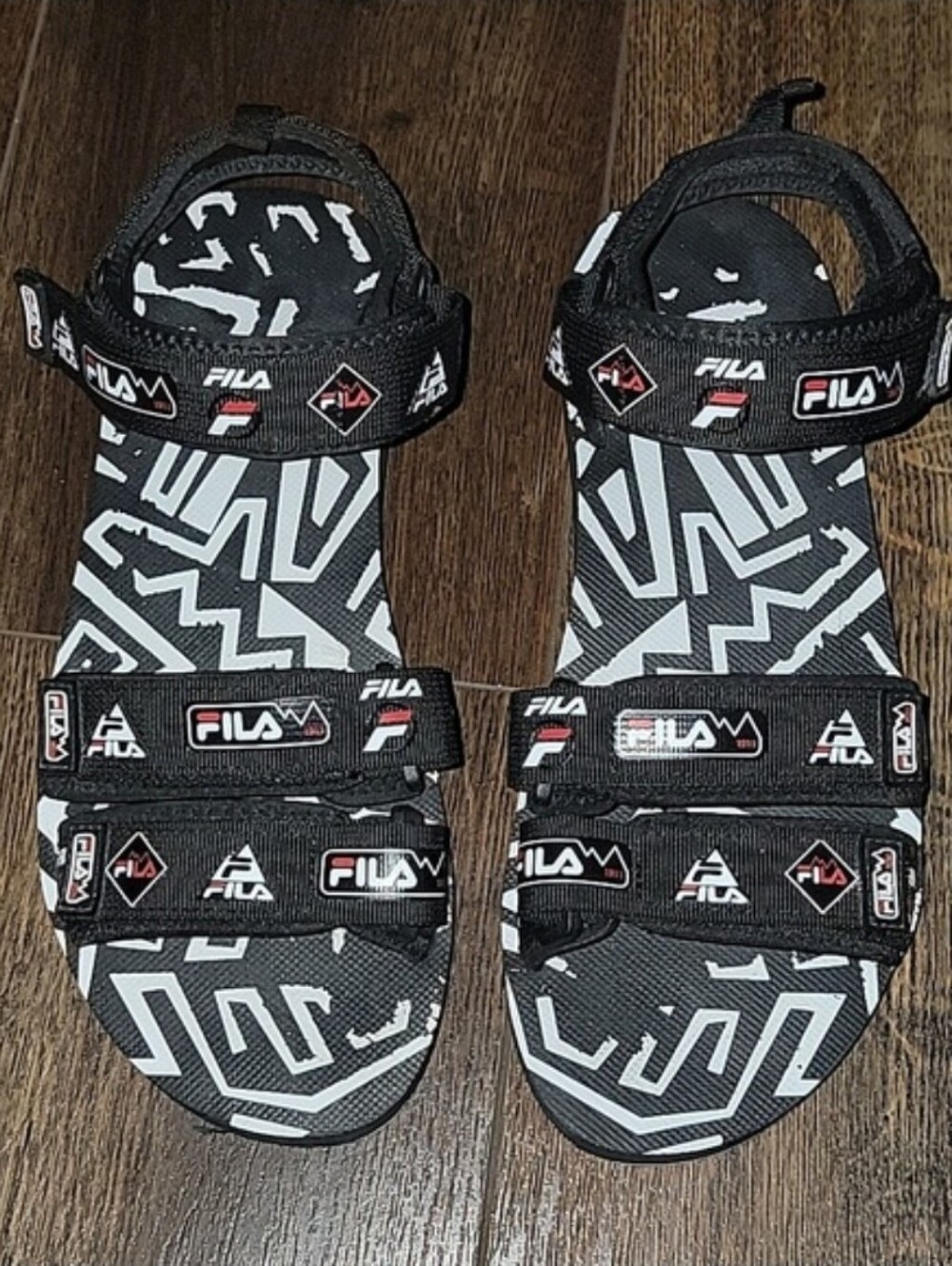 Men's Fila Drifter DNS 90s Black Canvas Sport Sandals